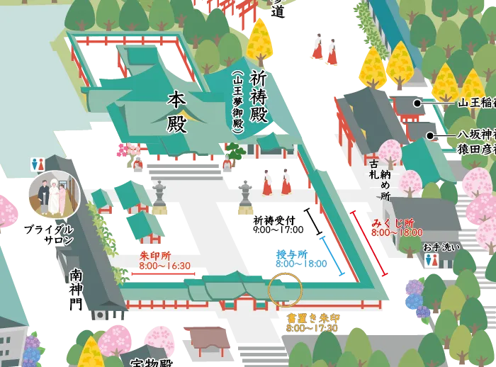 4日〜6日の境内案内図